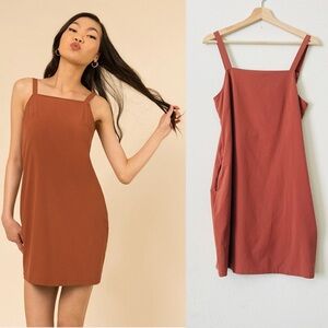 Wayre SMALL Sevilla Sleeveless Shift Travel Dress in Clay